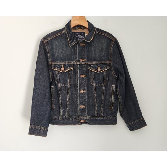 Levi Strauss Signature Denim Jacket Vintage Womens Medium Distressed Look EUC - Picture 3 of 16